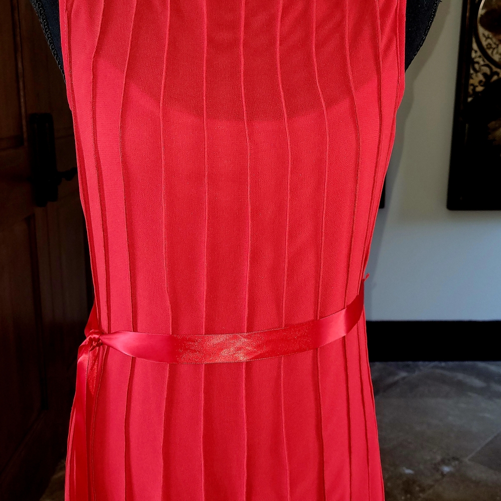 Macy's Red Midi Dress